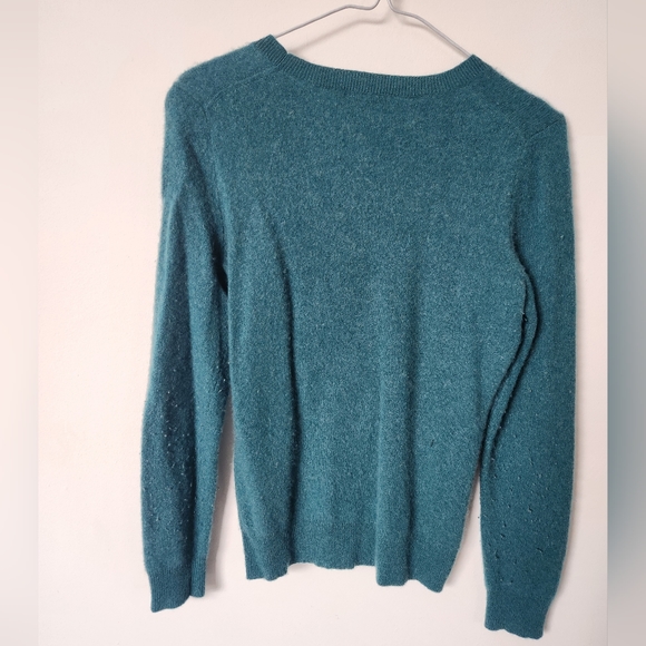 Cashmere turquoise sweater - Picture 2 of 3